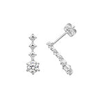 9ct White Gold Earrings
