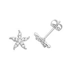 9ct White Gold Earrings