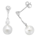 9ct White Gold Earrings