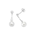 9ct White Gold Earrings