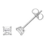 9ct White Gold Earrings