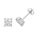 9ct White Gold Earrings