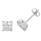 9ct White Gold Earrings
