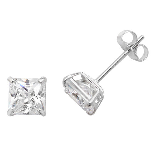 9ct White Gold Earrings