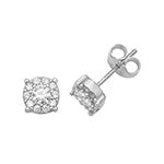 9ct White Gold Earrings