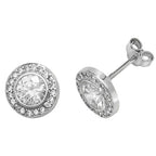 9ct White Gold Earrings
