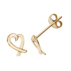 Clustdlysau Aur Melyn 9ct