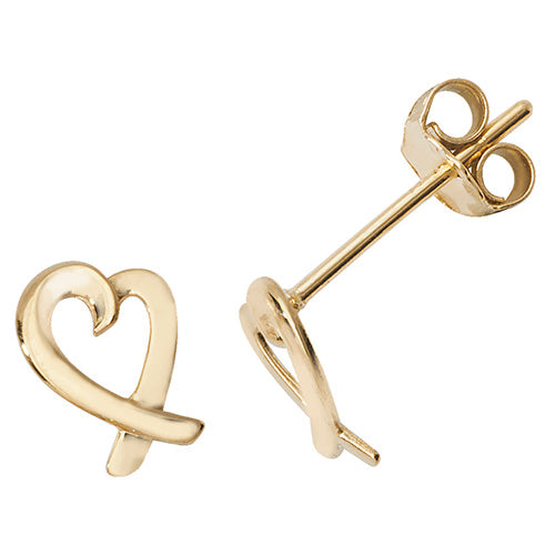 Clustdlysau Aur Melyn 9ct
