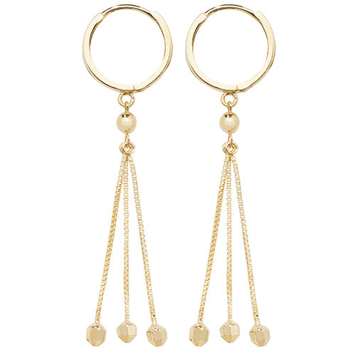 Clustdlysau Aur Melyn 9ct ES533