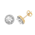 Clustdlysau Aur Melyn 9ct