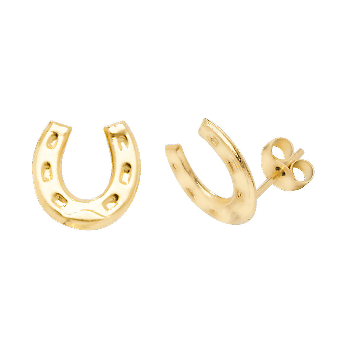 Clustdlysau Aur Melyn 9ct