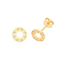 Clustdlysau Aur Melyn 9ct