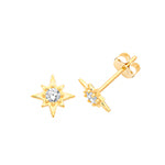 Clustdlysau Aur Melyn 9ct