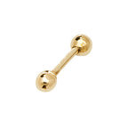 Clustdlysau Aur Melyn 9ct