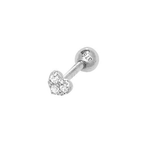 9ct White Gold Earrings