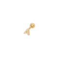 9ct Yellow Gold Initial Cartilage Stud