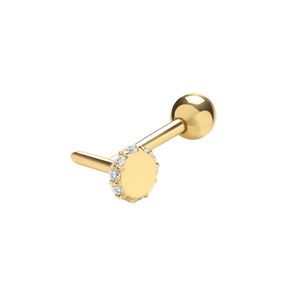 Clustdlysau Aur Melyn 9ct