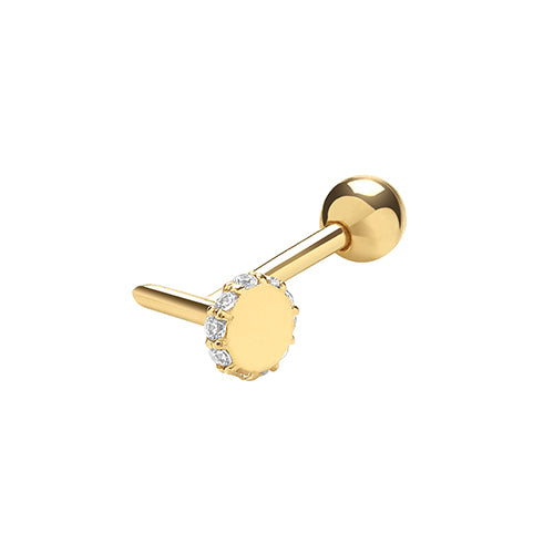 Clustdlysau Aur Melyn 9ct