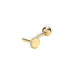 Clustdlysau Aur Melyn 9ct