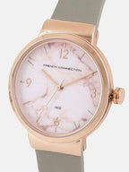 French Connection Ladies Watch with Grey Leather Strap FC1291E