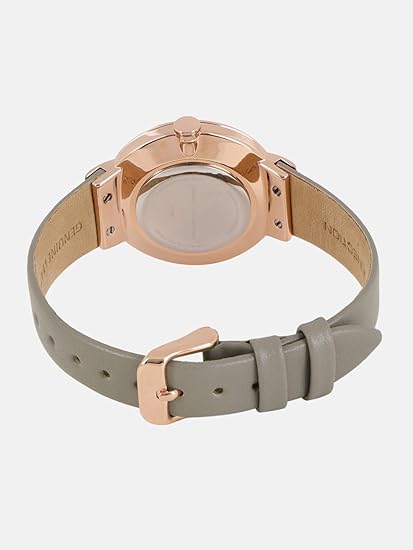 French Connection Ladies Watch with Grey Leather Strap FC1291E