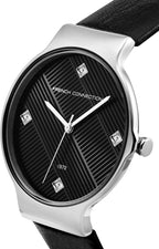 French Connection Ladies watch with Black Leather Strap FC1329B