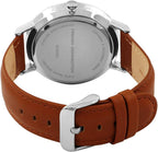 French Connection Mens Watch with Brown Leather Strap FC1330TU