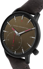 French Connection Mens Watch with Green Leather Strap FC1332N