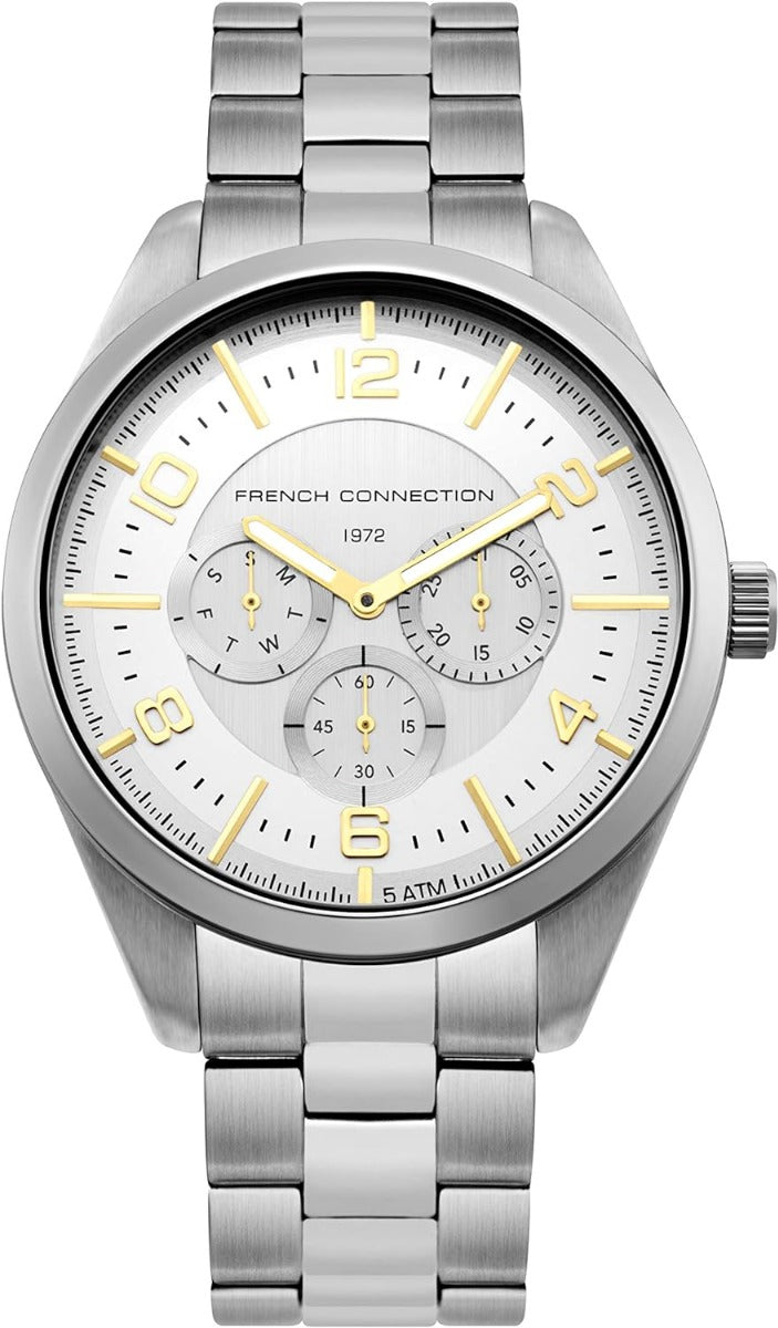 French Connection Mens Watch with Stainless Steel Bracelet FC1334SMG