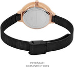 French Connection Ladies Watch with Black Dial and Black Strap FCP23BM