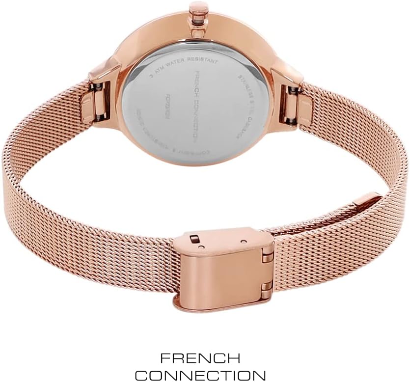 French Connection Ladies Watch with Rose Gold Milanese Strap FCP23RGM