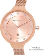 French Connection Ladies Watch with Rose Gold Milanese Strap FCP23RGM