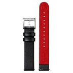 Mondaine Petite Cushion Ladies Watch with White Dial and Black Strap MSL.31110.LBV