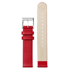 Mondaine Evo 2 Ladies Watch with White Dial and Red Vegan Leather Strap MSE.30210.LCV