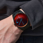 Storm Fibon-X Mens Watch with Red Dial and Grey Strap 47444/SL/R