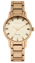 Fiorelli Women's Quartz Watch with Rose Gold Dial Analogue Display and Rose Gold Alloy Bracelet FO020RGM