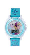 Tikkers Disney Frozen Elsa And Anna Singing Watch With Digital Display And Silicone Strap FZN3677
