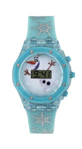 Tikkers Disney Frozen Olaf Light Up Digital Watch With Blue Silicon Strap FZN3799