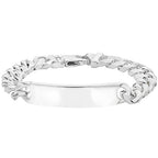 Breichled Curb Arian Sterling