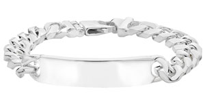 Breichled Curb Arian Sterling