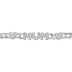 Sterling Silver Mum Bracelet
