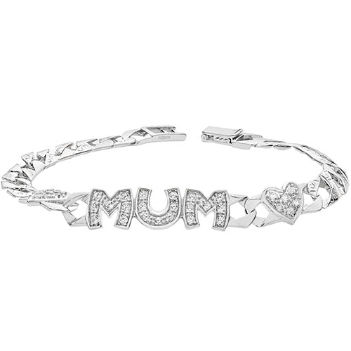 Sterling Silver Mum Bracelet