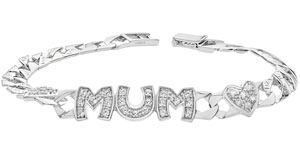 Sterling Silver Mum Bracelet