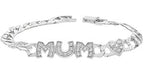 Sterling Silver Mum Bracelet