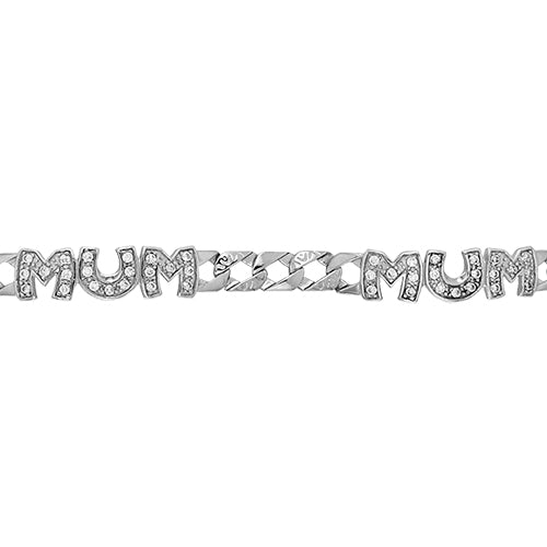 Sterling Silver Mum Bracelet