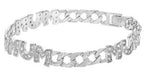 Sterling Silver Mum Bracelet