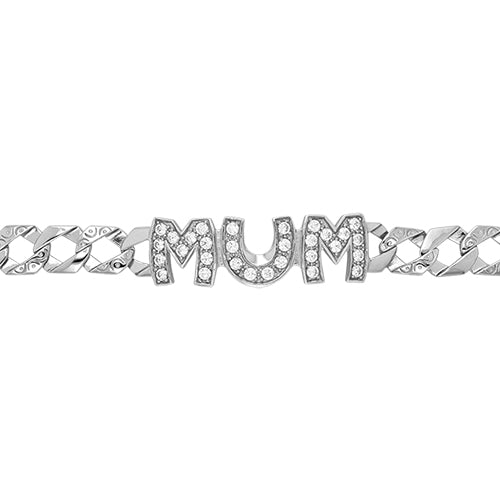 Sterling Silver Mum Bracelet