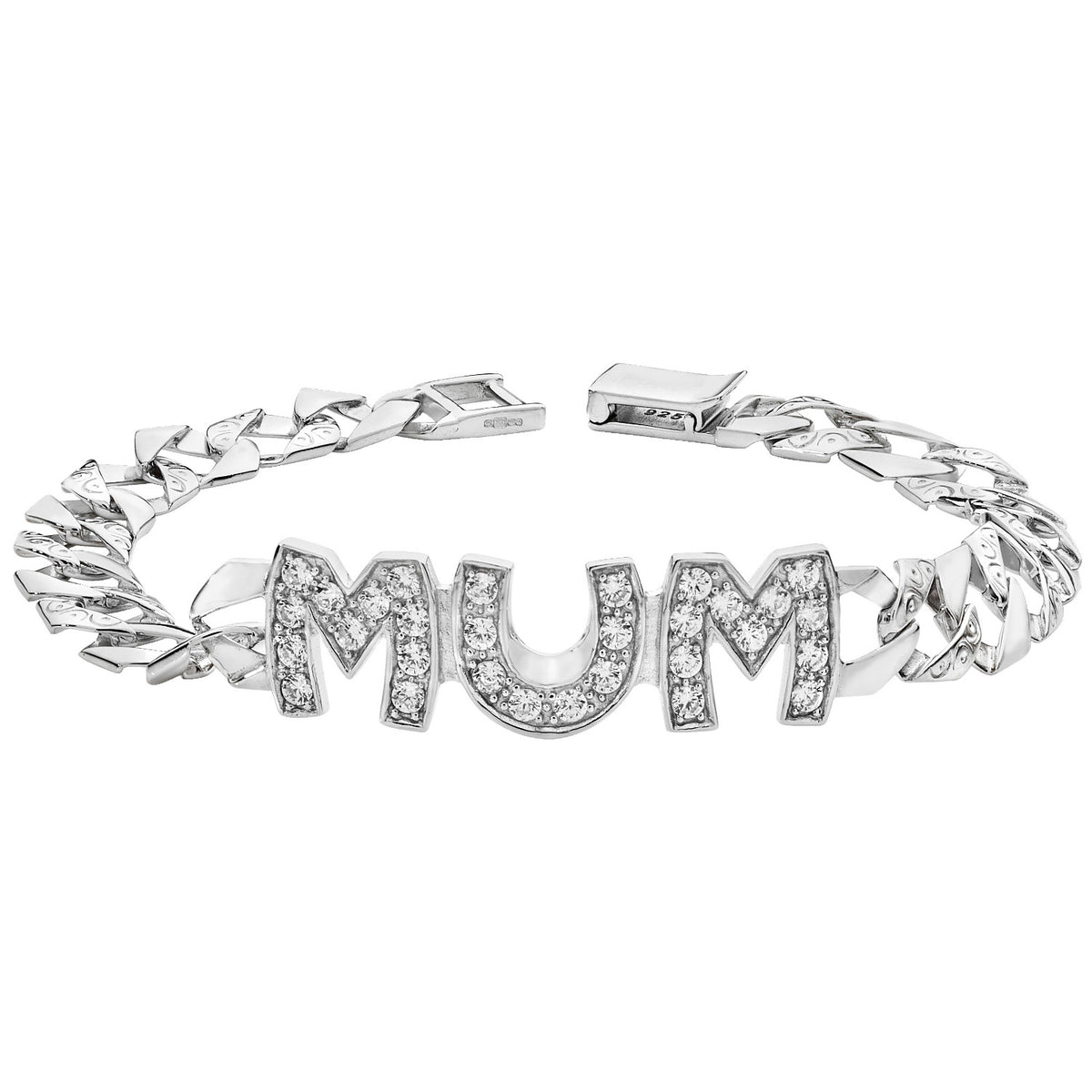 Sterling Silver Mum Bracelet