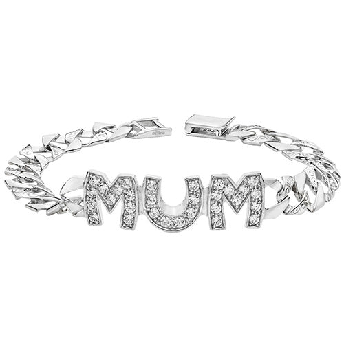 Sterling Silver Mum Bracelet