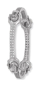 Sterling Silver CZ Bangle